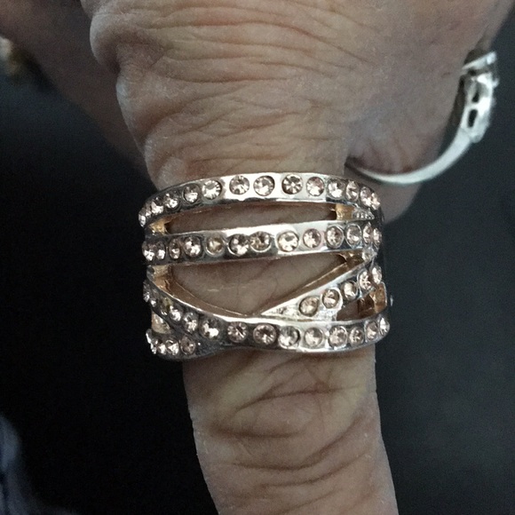 Badgley Mischka Stretch Rose Gold Bracelet - Picture 1 of 2